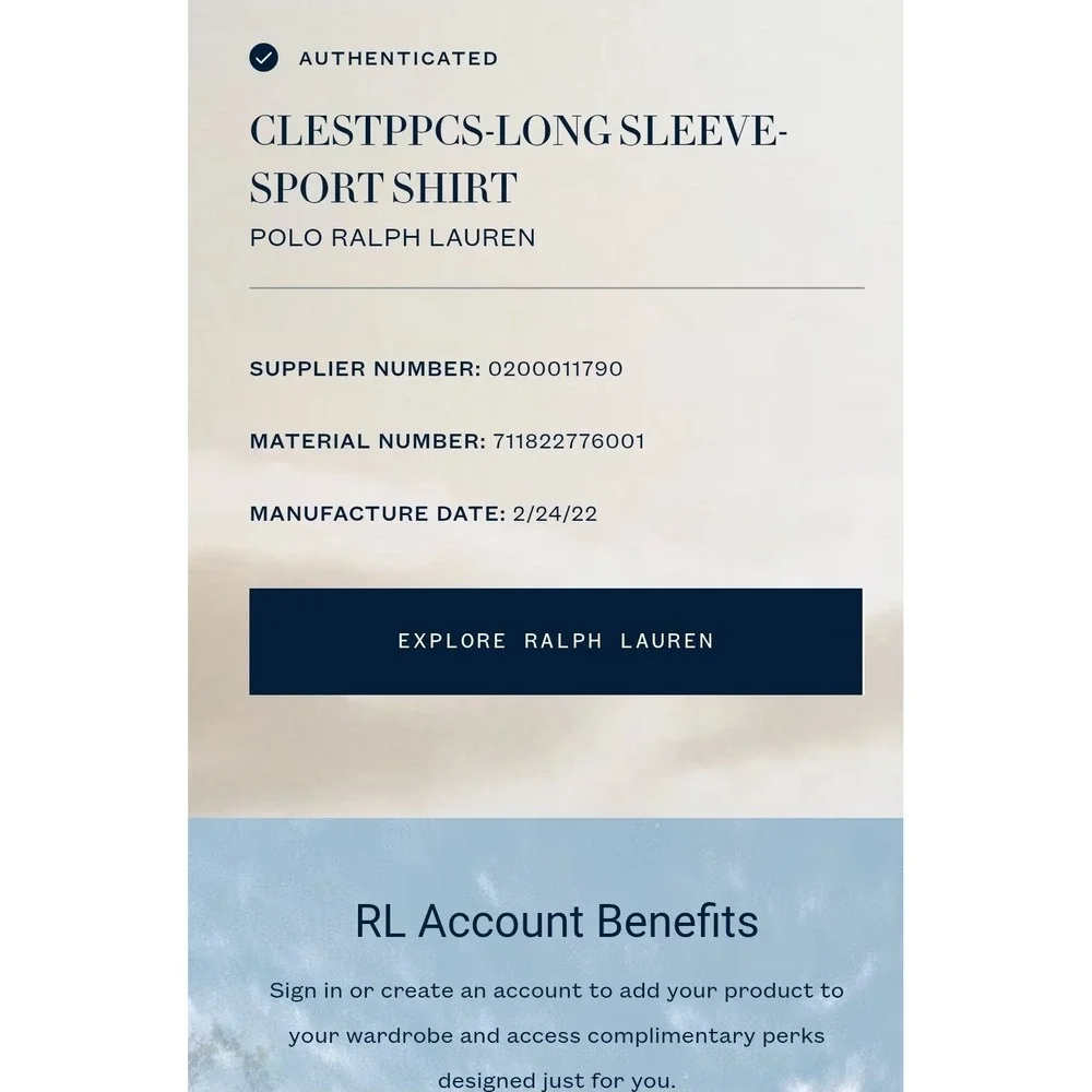 Polo Ralph‎ Lauren Shirt 5XB Check Plaid Button Long Sleeve Shirt